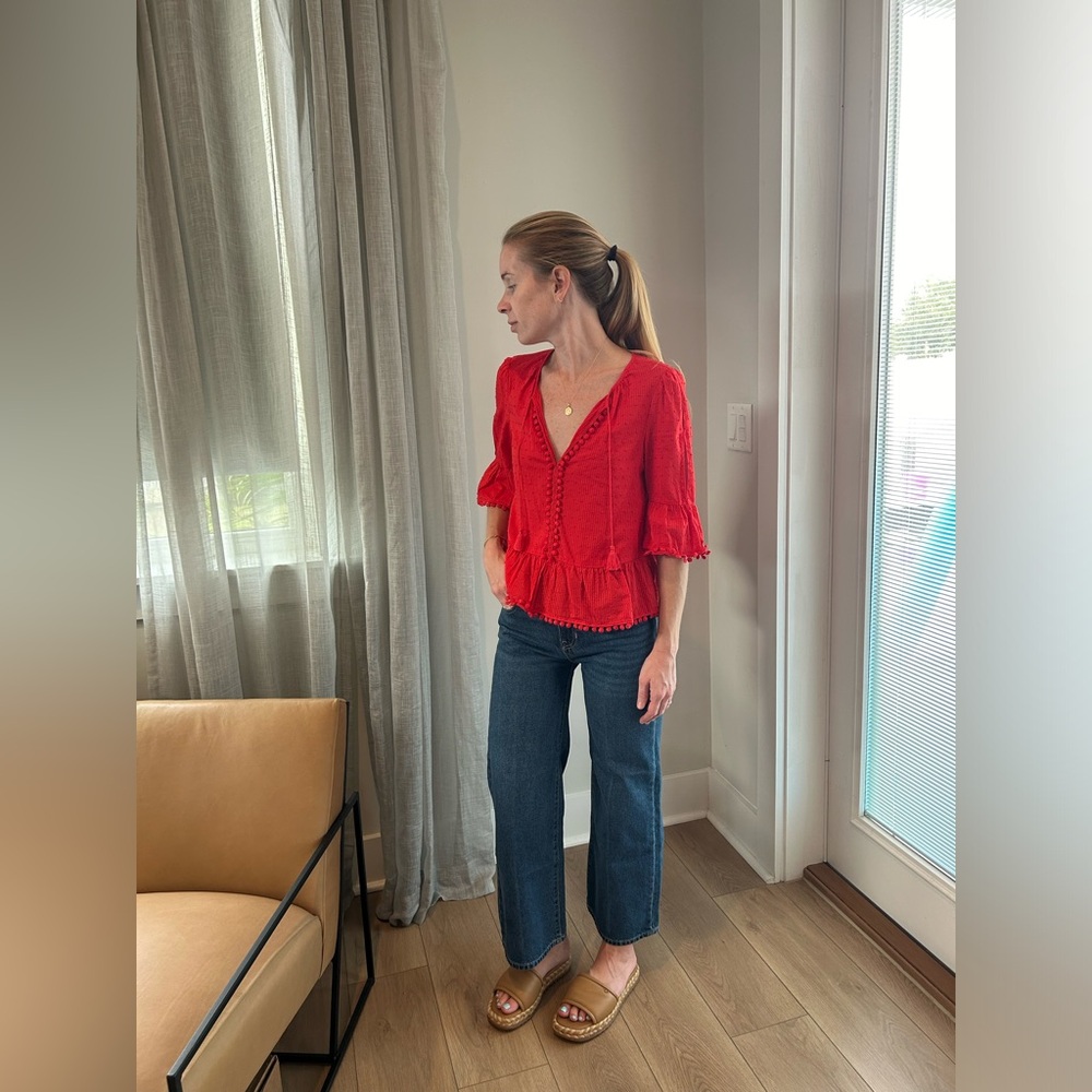 Madewell Pom Pom Blouse